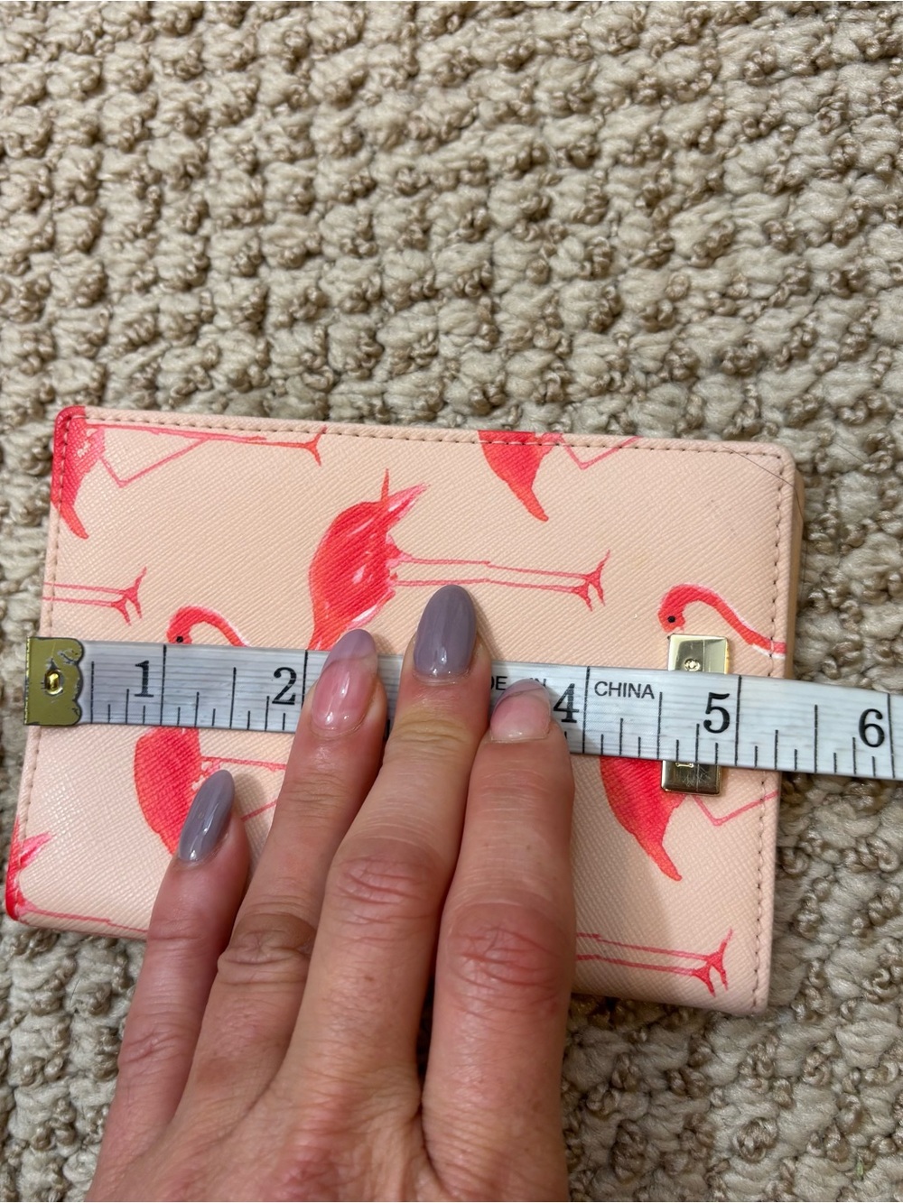 Kate Spade Brand Pink Flamingo Passport Cover - Picture 8 of 8